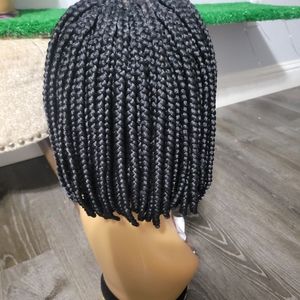 Hand braided wig
